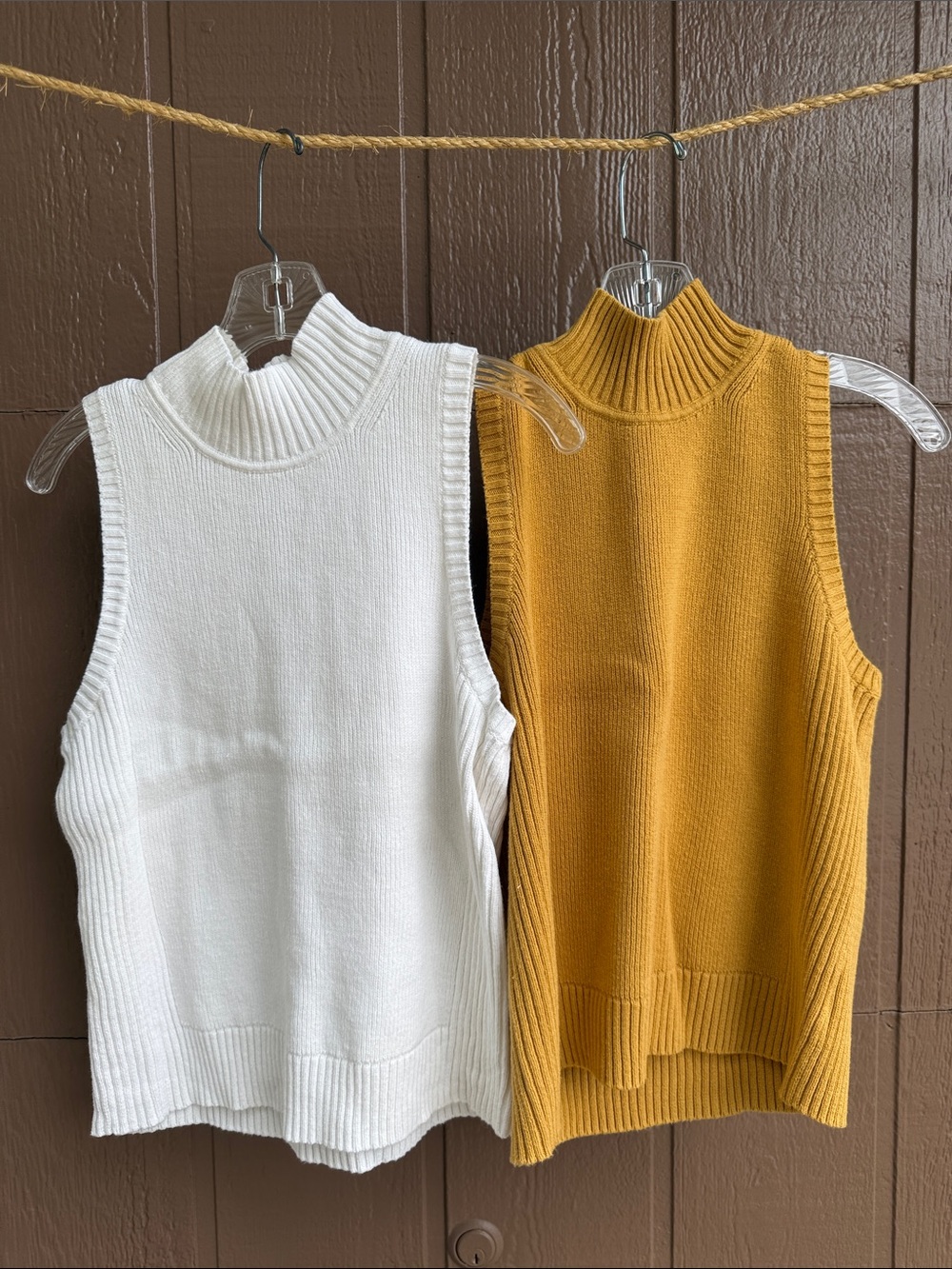 Gap Sleeveless Turtleneck Knit Sweater Tanks